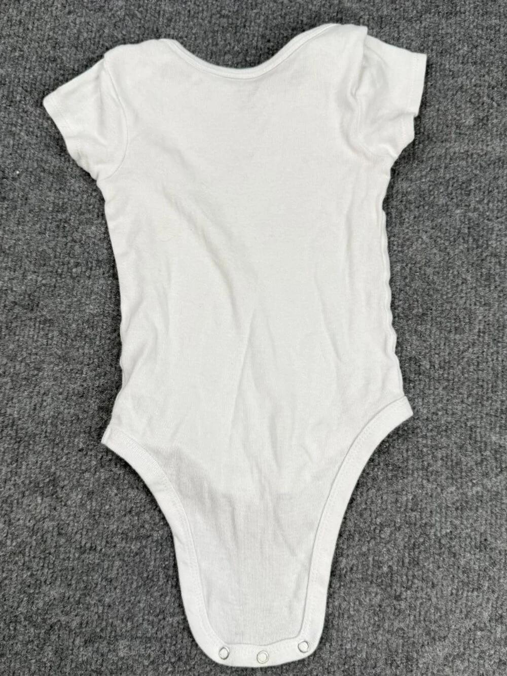 Gerber Organic Cotton Short Sleeve Baby Onesie Bodysuit White Size 6-9M